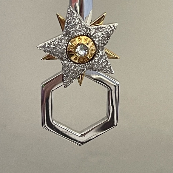 Henri Bendel - Silver & Gold Chandelier Earrings - Picture 4 of 5